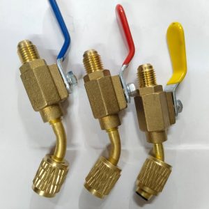 3 x Vanne à Boisseau Sphérique BV451 (45°) – 1/4" SAE Anti-Perte de Gaz
