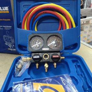 Manifold VALUE VRM2-B-0401 – Manomètre 2 Voies Haute Précision (R32/R410A/R134a/R22)