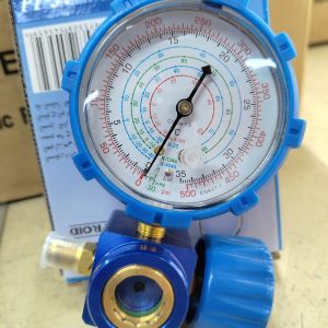 Manomètre 1 Voie Basse Pression – Spécial Maintenance Clim & Frigo (R32 / R410A / R134a)