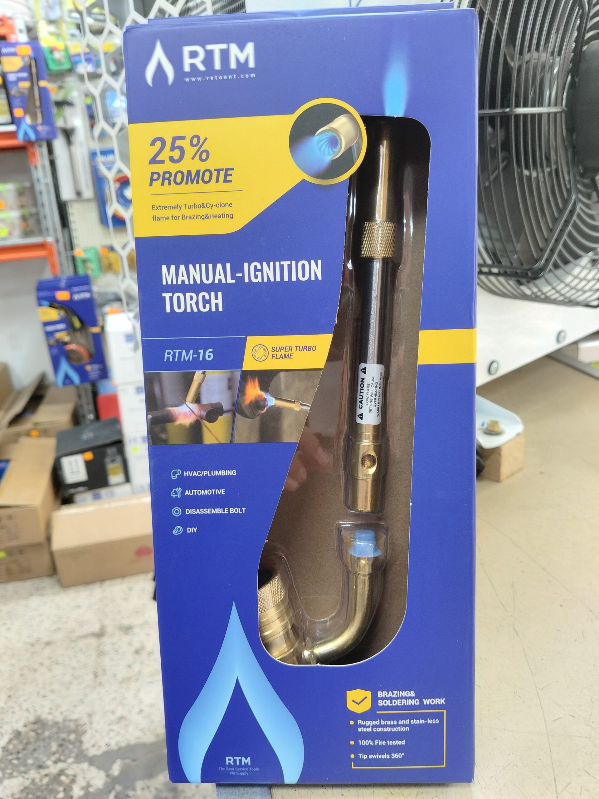 Chalumeau de Brasage Manuel RTM-16 – Torche Haute Performance pour Plomberie & Climatisation