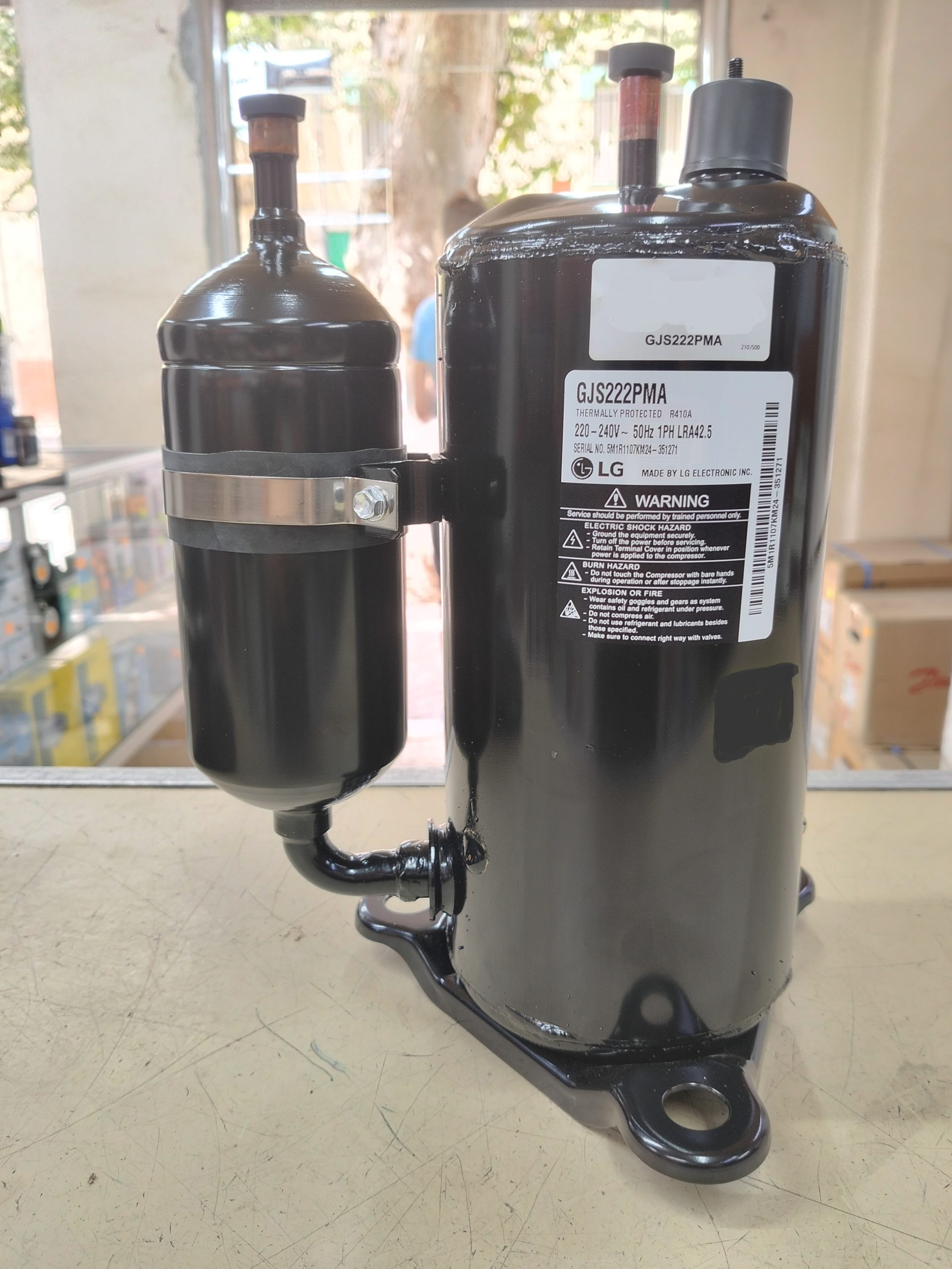 Compresseur Rotatif LG 18000 BTU - GJS222PMA - Gaz R410A (2 CV)