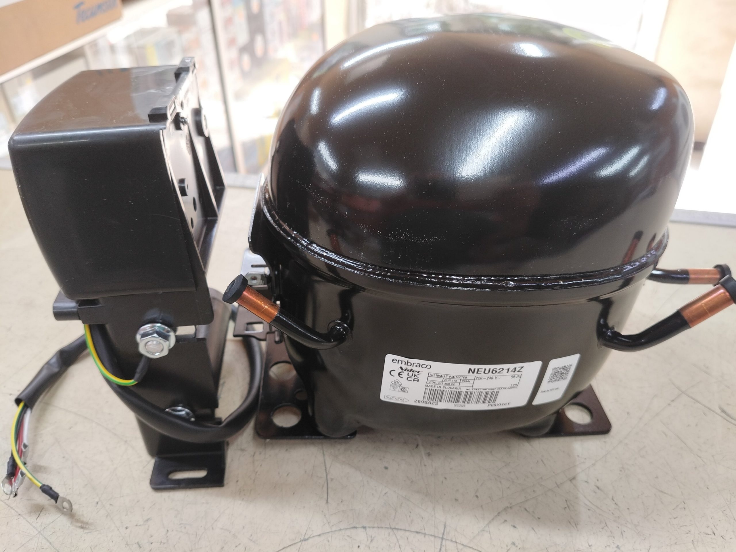 Compresseur Hermétique Embraco NEU6214Z - 2/3 HP - Gaz R134a (Aspera / HBP) – Image 3