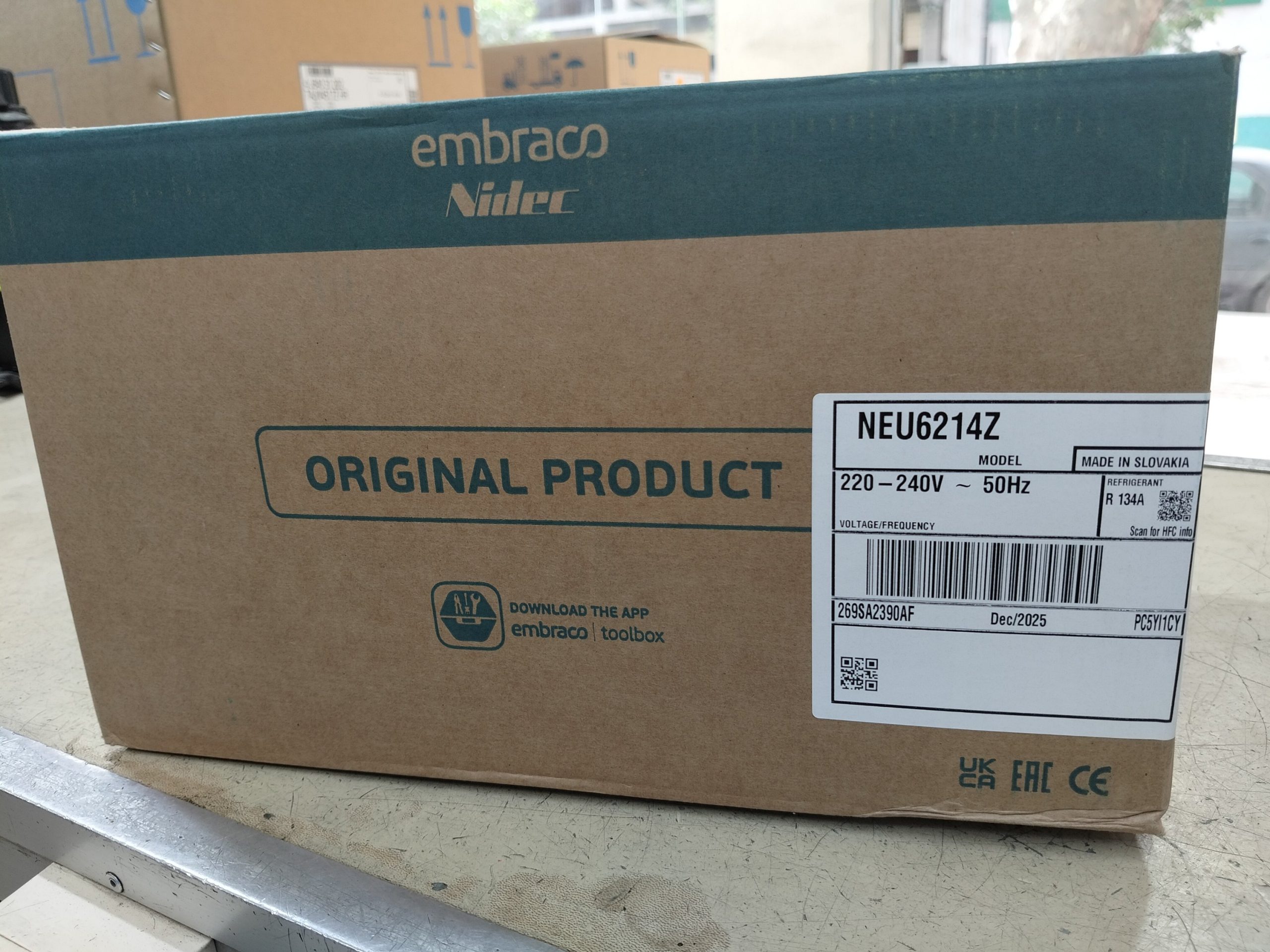Compresseur Hermétique Embraco NEU6214Z - 2/3 HP - Gaz R134a (Aspera / HBP) – Image 5