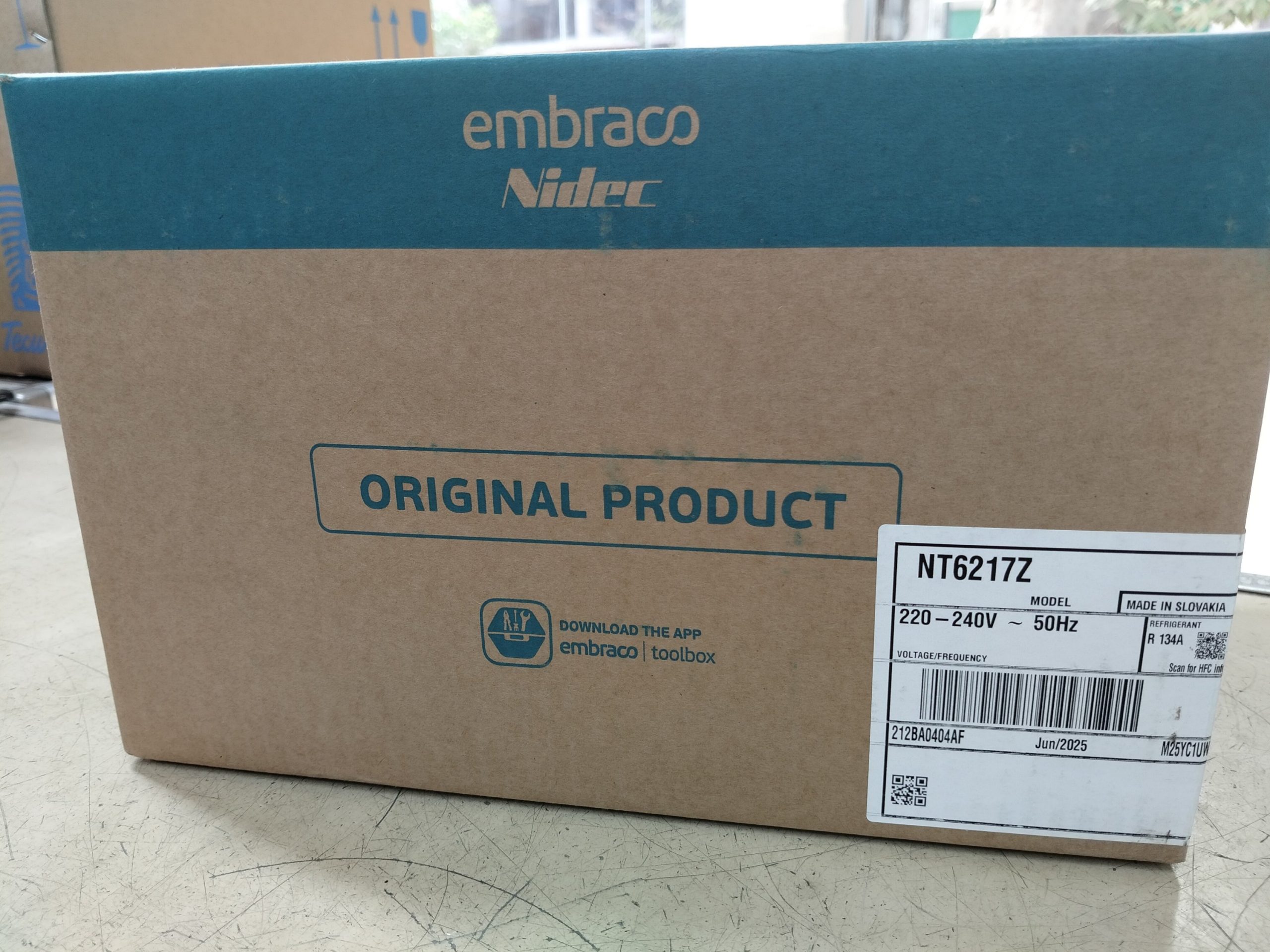 Compresseur Hermétique Embraco NT6217Z - 3/4 HP - Gaz R134a (Aspera / HMBP) – Image 5