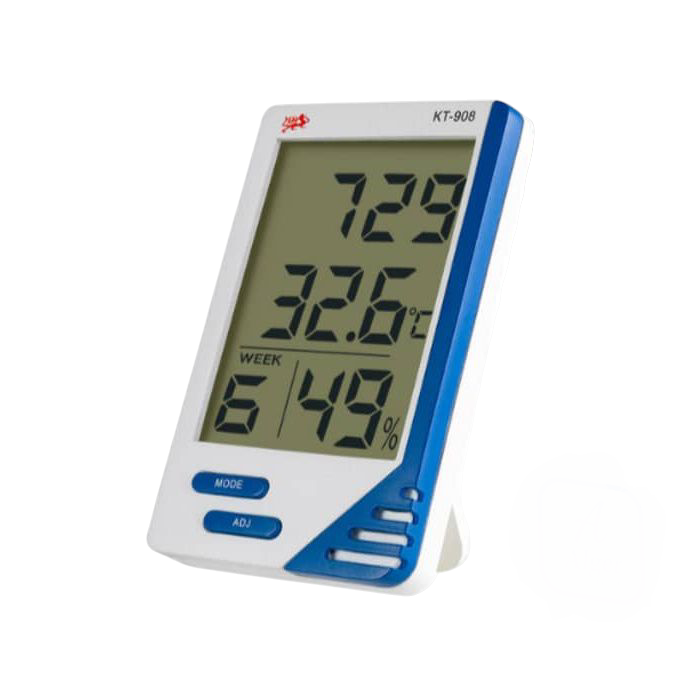 Thermo-Hygromètre Numérique KT-908 avec Sonde Filaire Extérieure – Image 3