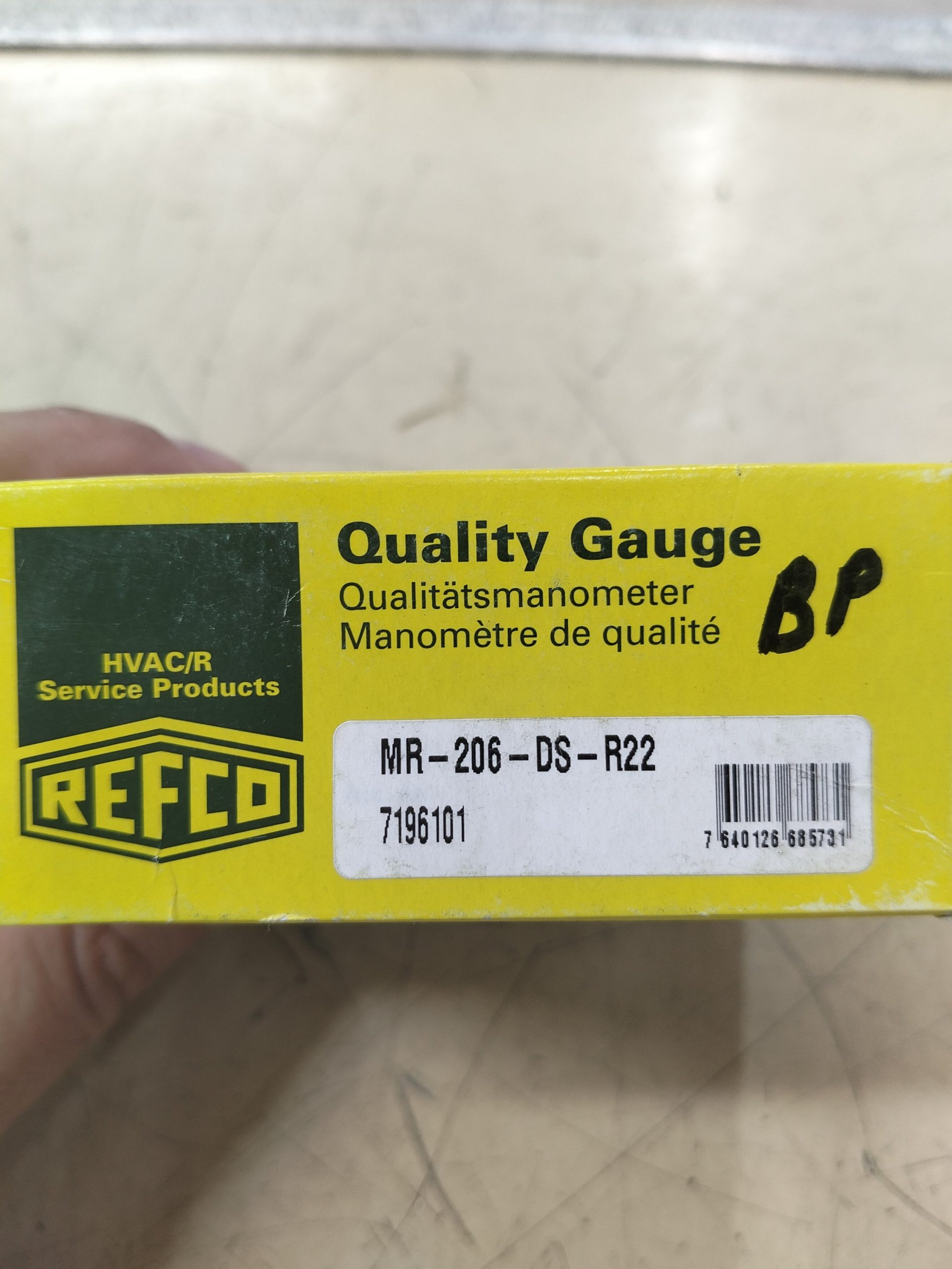 Manomètre Basse Pression à Bain d'Huile REFCO MR-206-DS-R22 (7196101) – Image 2