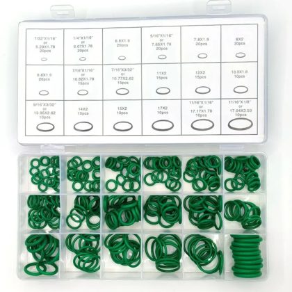 Coffret de 270 Joints Toriques Verts HNBR – Spécial Climatisation et Climatisation Auto